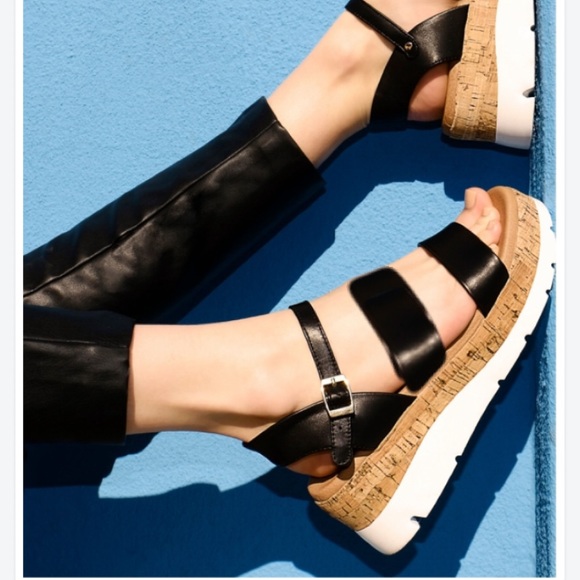 Platform sandals shoes slip fashion heels peep open toe - Picture 2 of 16